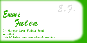 emmi fulea business card